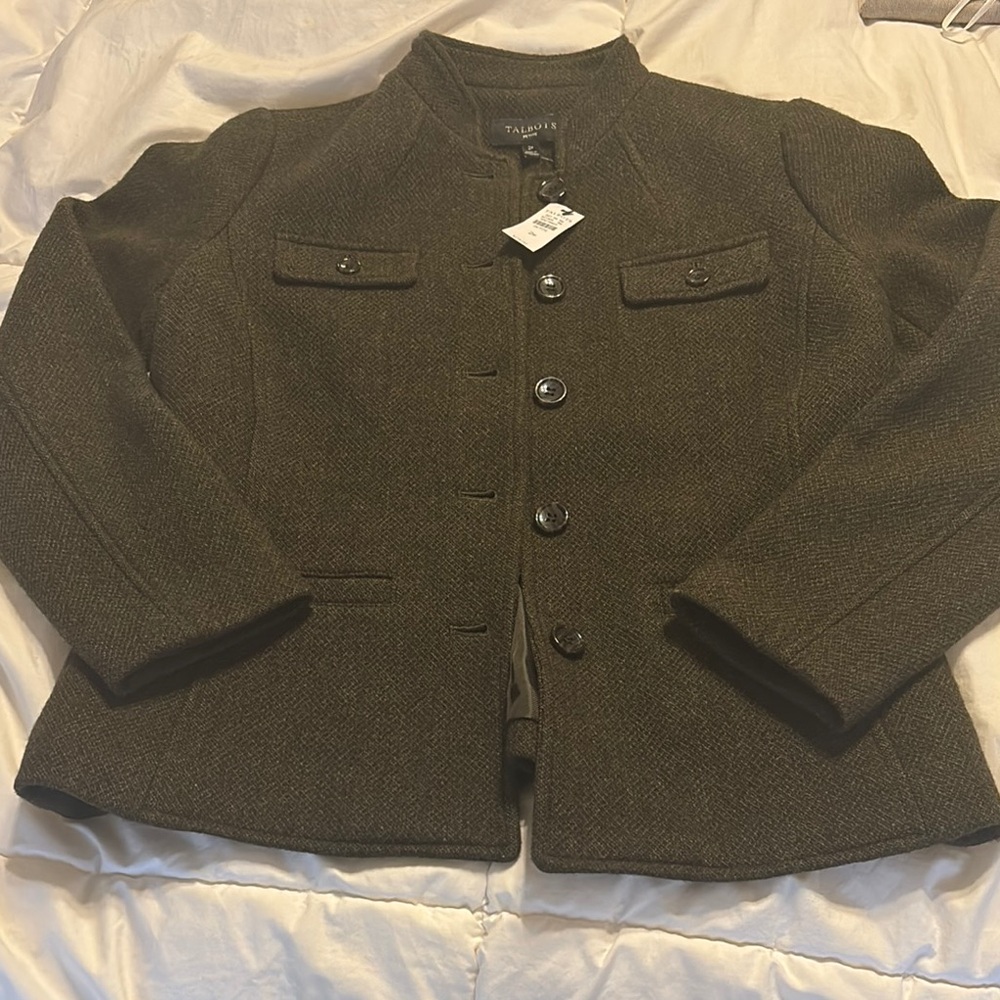 Talbots Dark Olive Blazer